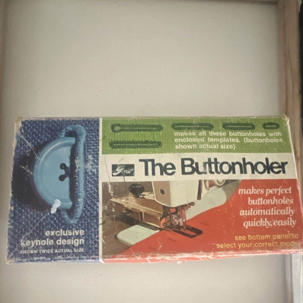 Vintage Greist The Buttonholer Automatic Buttonhole Stitch Attachment Model #8